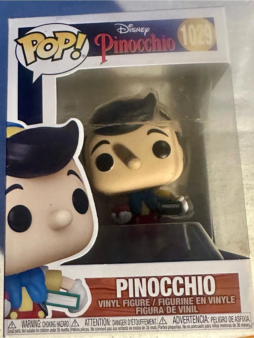 Funko Pop Lot of 3: Freddie Mercury #183, #184 (Queen) & Pinocchio #1029 (Disney